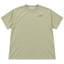 T-shirt Off-White Light Green Logo Black