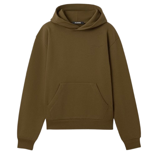 Le Hoodie Logo Jacquemus Khaki
