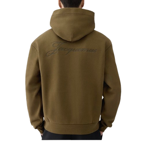 Le Hoodie Logo Jacquemus Khaki
