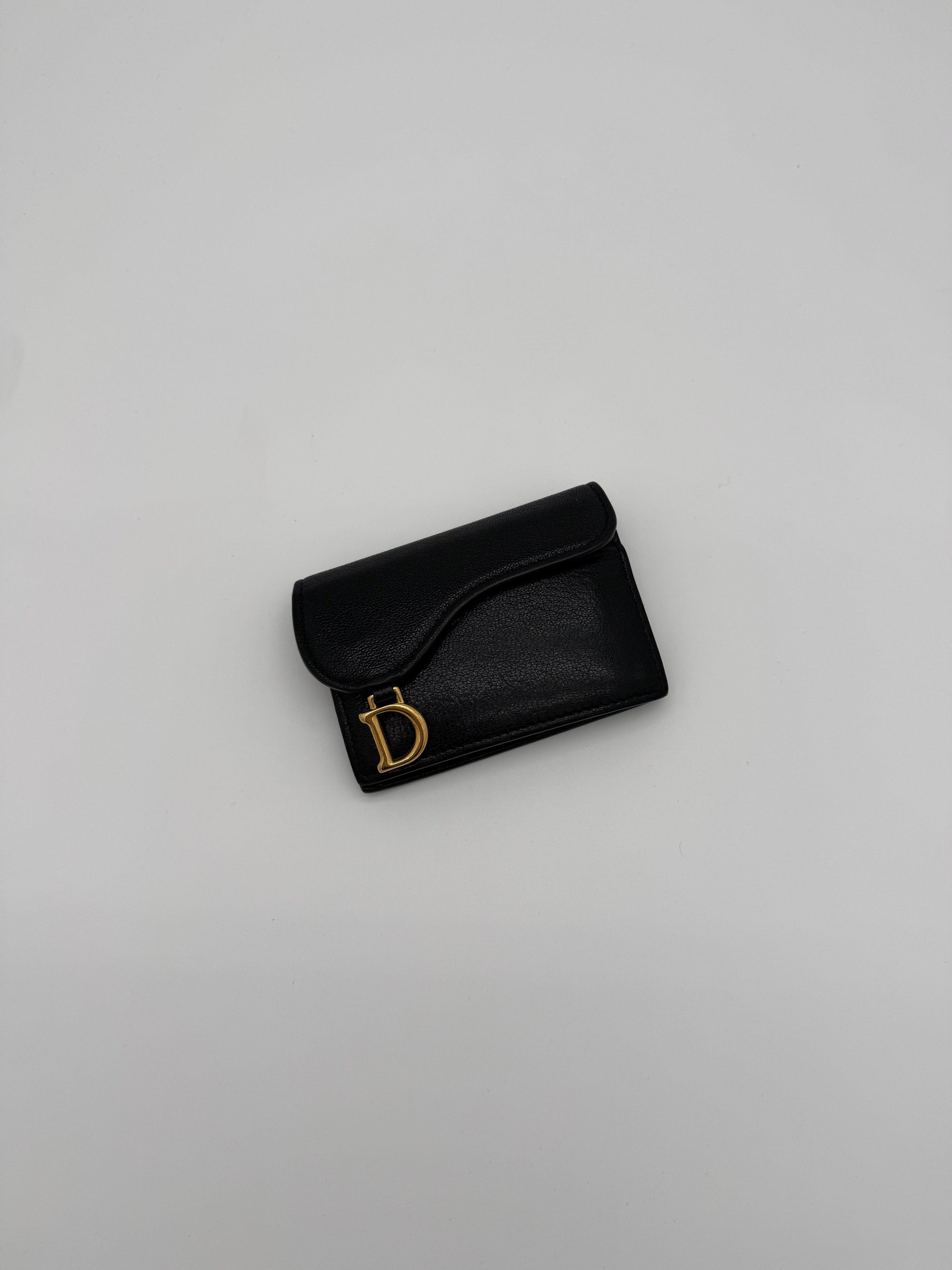 Dior Saddle card case Black