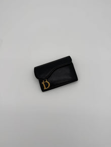 Dior Saddle card case Black