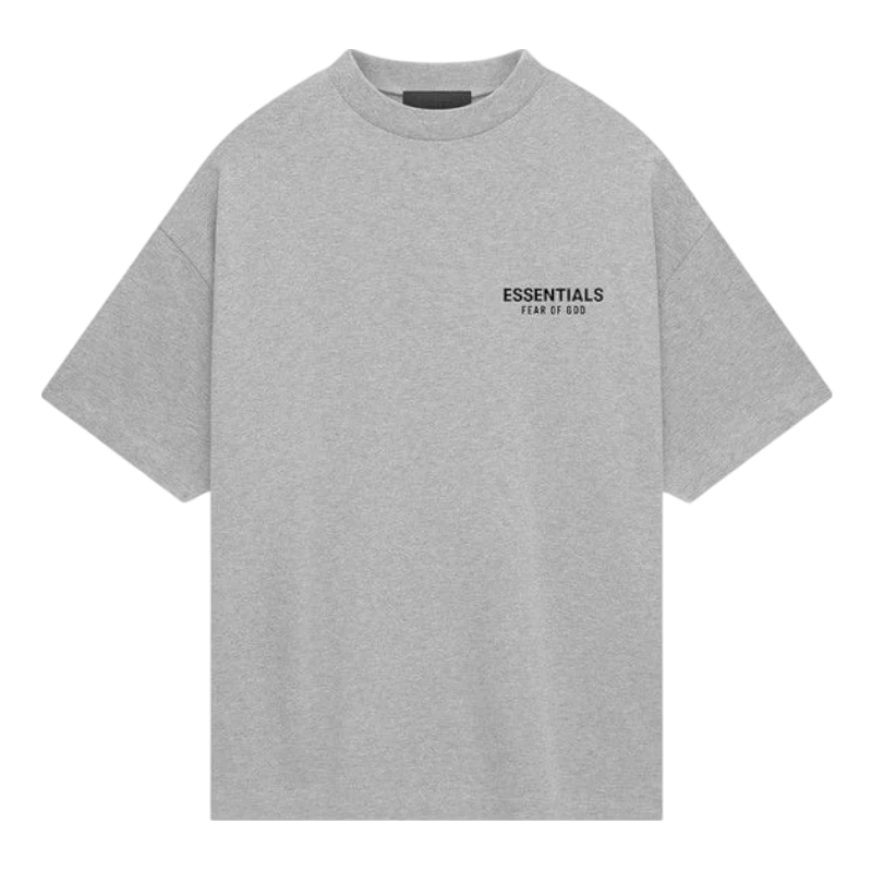 Fear of God Essentials Jersey Crewneck Tee Light Heather Grey